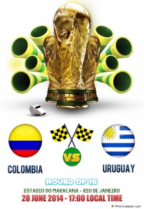 Columbia vs Uruguay FIFA World Cup Live match
